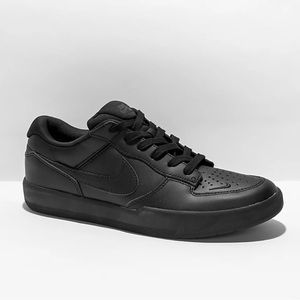 Nike SB Force 58 Prime Black Leather Skate Shoes Sz9